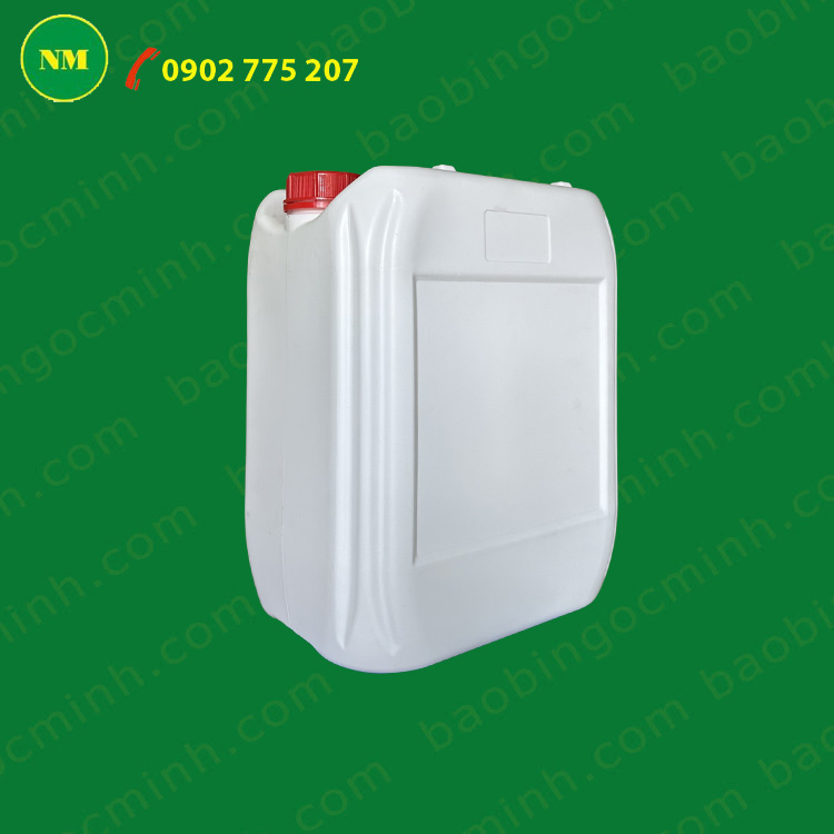can nhựa 20 lít trắng