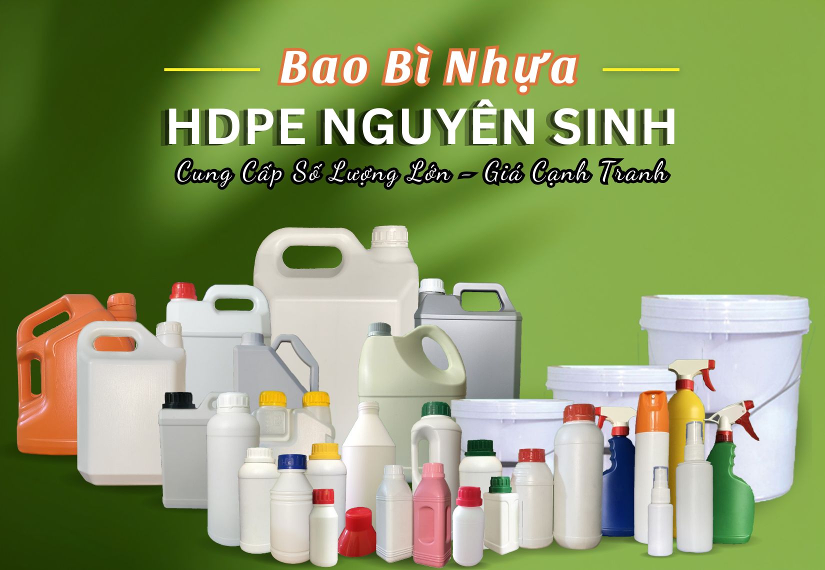 công ty sản xuất chai nhựa hdpe nguyên sinh