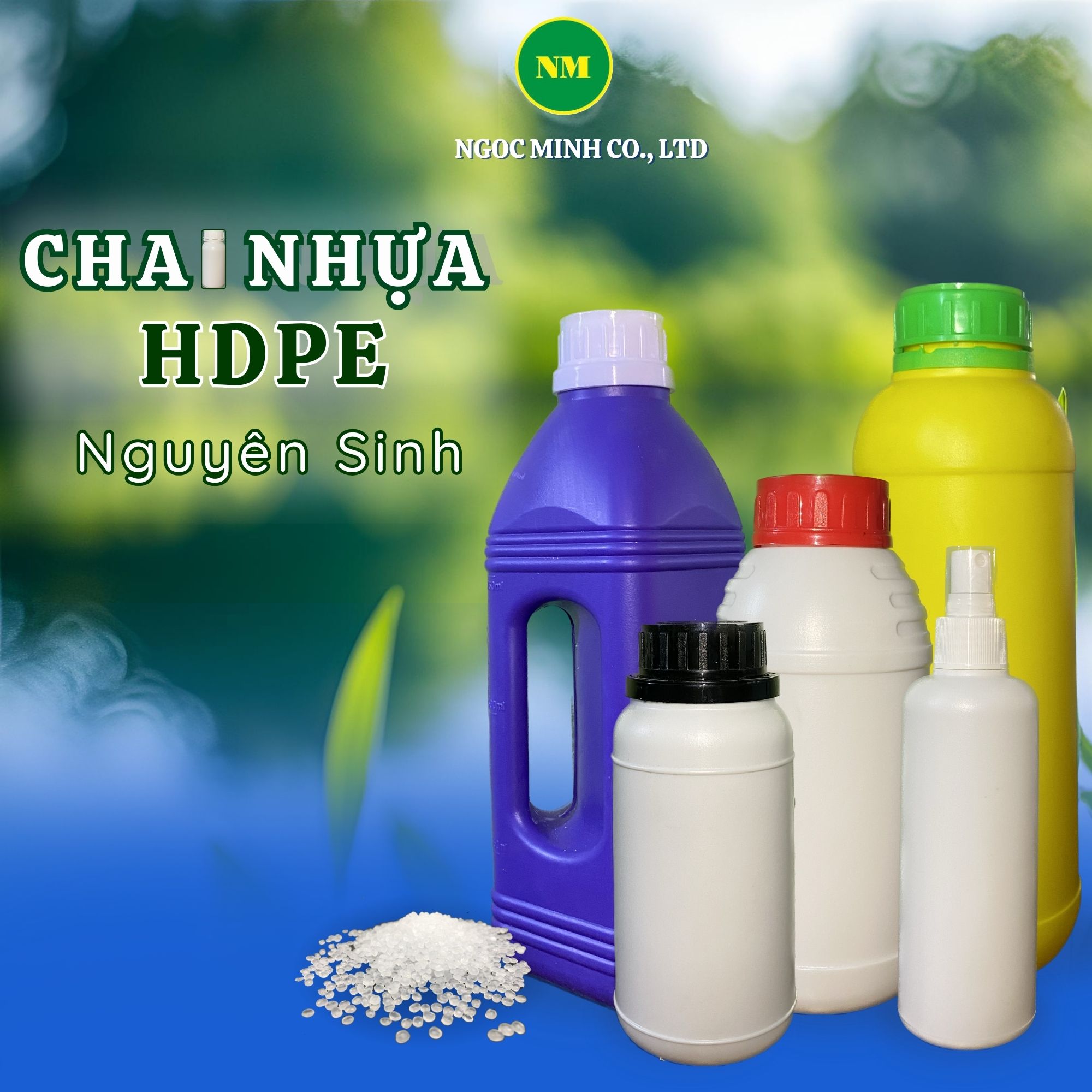 chai nhựa hdpe nguyên sinh